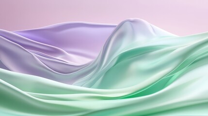 Closeup of white and green fabric texture, detailed textile photography closeup