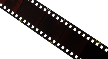 Fototapeta premium Vintage Blank Film Strip Frame PNG