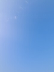 clear blue sky with Sunlight in Strausberg, Brandenburg