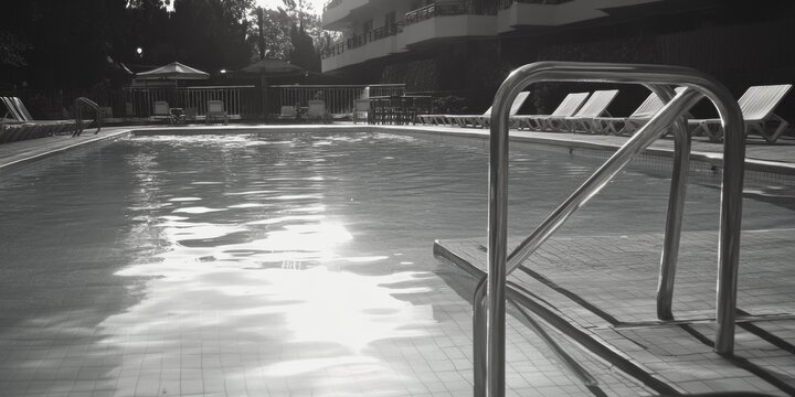 Black and White Swimming Pool