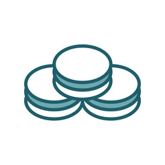 macaron icon vector design template simple and clean