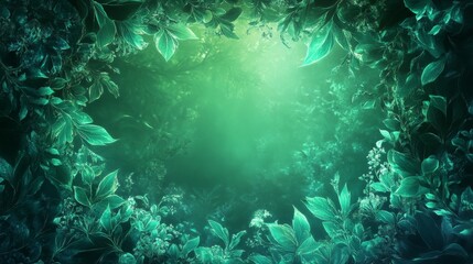 Fototapeta premium Futuristic wedding frame with digital botanical ornamentation for elegant design concepts