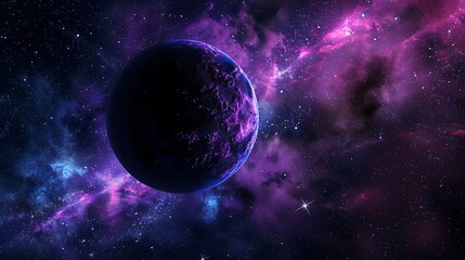 Planets, stars and galaxies in outer space showing the beauty of space exploration.