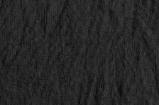 Natural black linen cotton blend chinos trousers pattern large detailed horizontal flax fibers macro closeup vertical rustic crumpled vintage textured burlap canvas background fabric swatch copy space