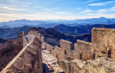The Great Wall of China. Famous travel destinations in China.