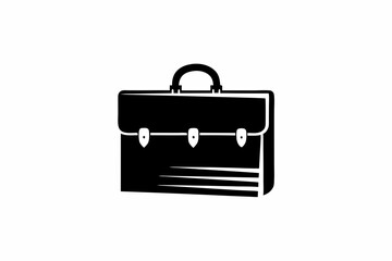 creative Briefcase icon and logo vector silhouette