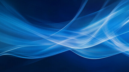 Abstract blue waves create a smooth, flowing background for modern design projects