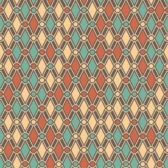 Colorful geometric background. Composition of consecutive repeating elements creates a seamless pattern. Ornament for textiles, textures, prints, wallpapers, clothes 