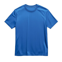 Blue T-Shirt Mockup, Isolated on Transparent Background