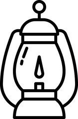 camp light outline icon design