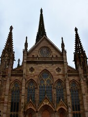 La façade du temple Saint Etienne à Mulhouse