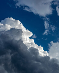 The sky is blue with a few clouds