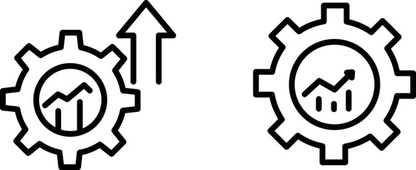 Increase Productivity Icon – Efficiency and Growth Symbol Representing Workflow Optimization, Time Management, and Performance Improvement