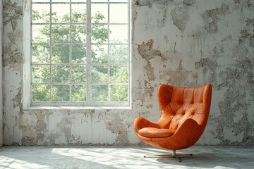 Industrial style loft with high ceilings modern interior design natural light stylish furniture cozy atmosphere