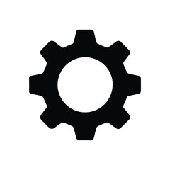 Gear Icon Isolated on White Background