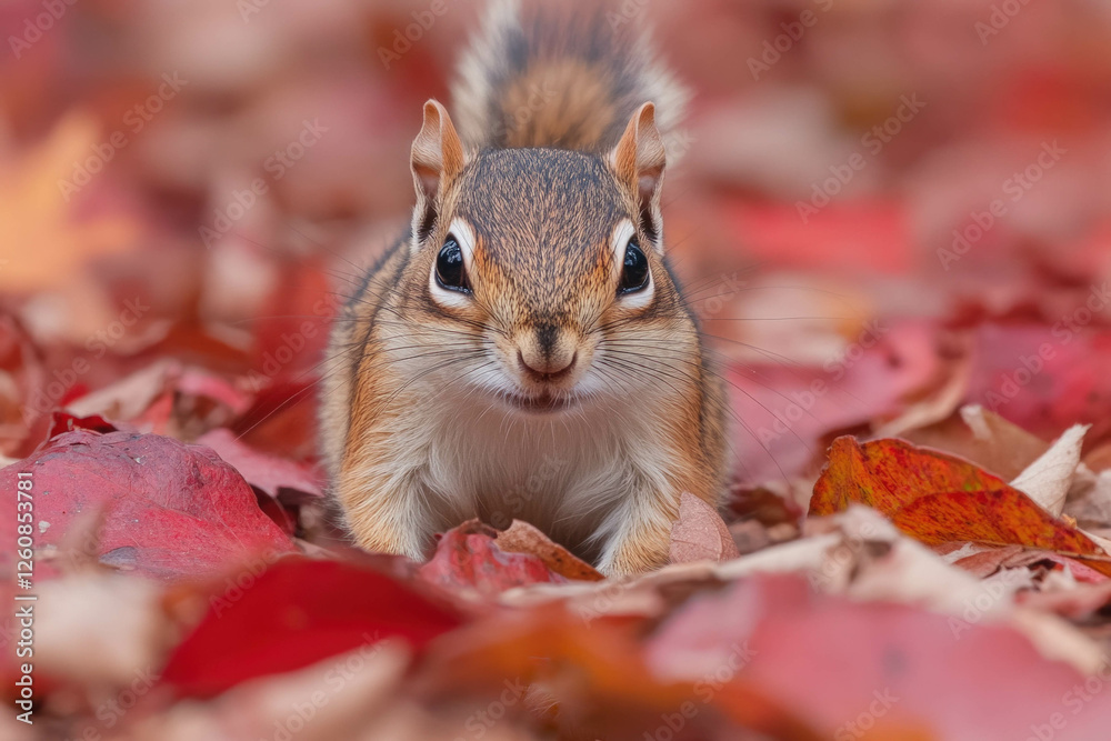 Sticker Eastern Chipmunk Isolated