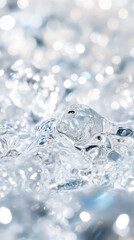 Sparkling water ripple abstract close up with shimmering light reflection