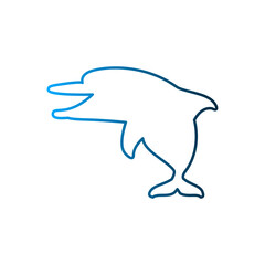 Dolphin icon design template