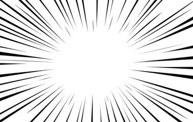 Obraz premium Abstract radial lines creating a burst effect, emanating from the center. Perfect for backgrounds, motion graphics, and comic book effects.