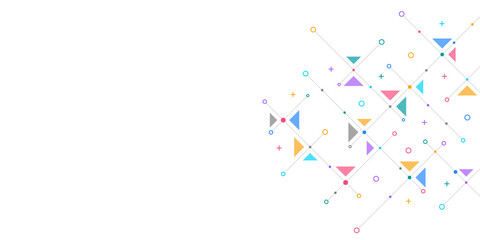 Creative idea of modern design with abstract geometric background. Minimalistic texture with polygonal pattern