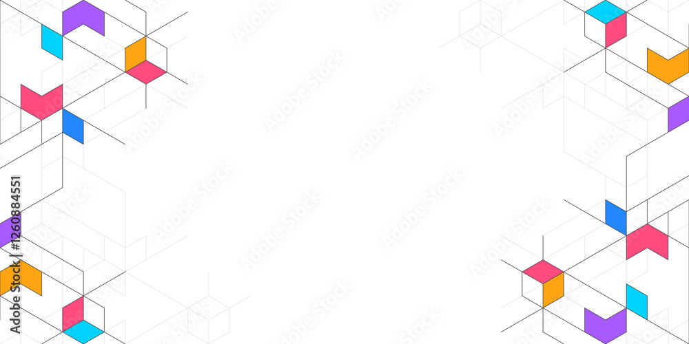 Poster creative idea of modern design with abstract geometric background. minimalistic texture with polygon