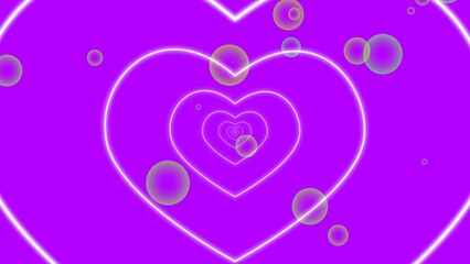    glowing neon heard love illustration . on a black background.and creating a illustration stunning .