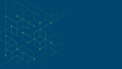 Hexagons pattern. Geometric abstract background with simple hexagonal elements. Creative idea for medical, technology or science design