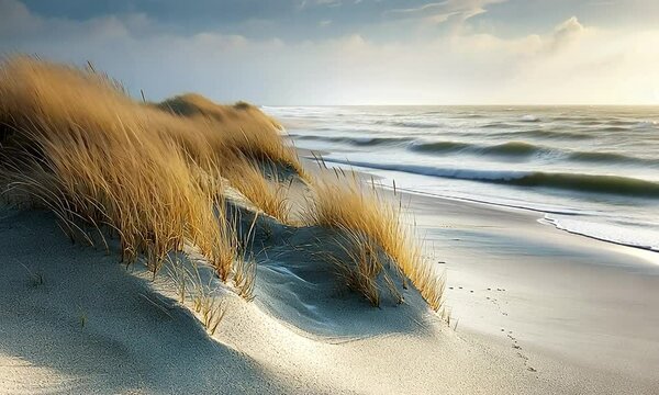 texel island dunes and beaches dutch landscape video