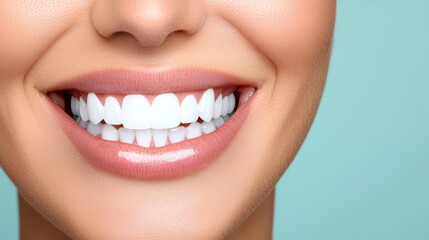 Fototapeta premium Cosmetic dental implants and oral care enhancing smiles with expert dentist services