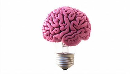 Brain Light Bulb Concept – Creativity, Innovation, and Intelligence Symbol for Business & Technology