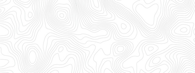 Abstract Geometric Line Pattern Depicting Sea Maps, Topography, and Discovery Areas on a Mounted Grid Landscape