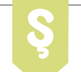 Letter Ş bunting flag