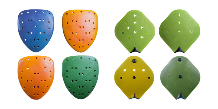 Colorful Rock Climbing Holds for Indoor Wall Climbing Activity