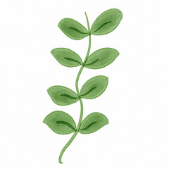 green plant isolated on white background