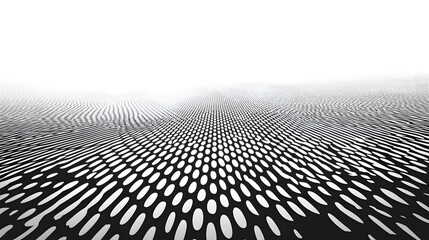 circular halftone effect on a white background