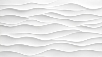 Obraz premium A smooth, seamless white wave texture pattern with soft, rhythmic undulations, creating a minimalist, monochromatic backdrop perfect for contemporary designs.