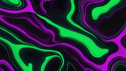 Electric green and deep magenta merge into a bold neon fluid pattern, with high-contrast glowing edges and a futuristic cyber aesthetic