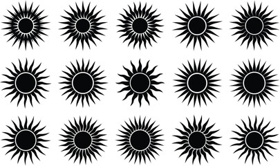 Minimalist Sun Illustrations Pack