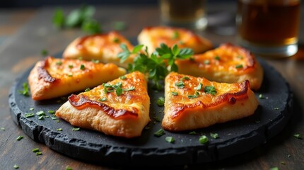 bruschetta with tomato and cheese