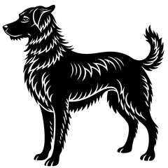 vector image of a dog