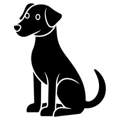 black dog vector