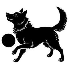dog with ball
