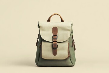 Stylish backpack displayed against a neutral backdrop, showcasing its sleek design and modern aesthetics for daily adventures