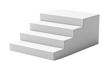 Modern steps design minimalist space isolated on transparent background png