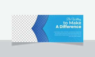 Modern facebook cover design template for professional facebook cover or page.