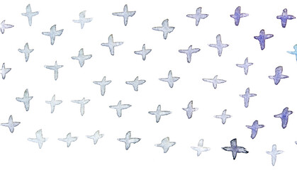 Abstract watercolor cross pattern with gradient shades on white background for creative design projects.