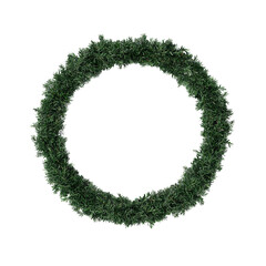 Festive green wreath decoration home clipart transparent background isolated holiday concept