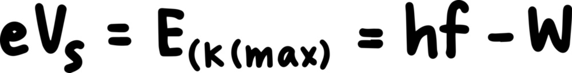 atomic physics formulas handwritten