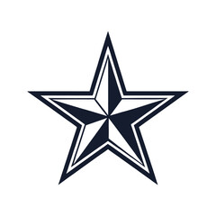 star silhouette vector clip art design