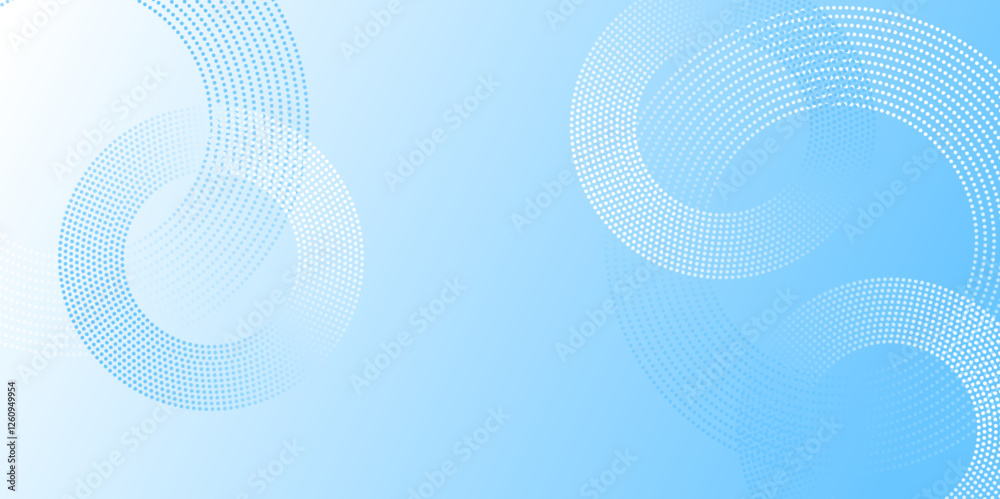 Poster blue background with gradeint circle striped rings. mordern minimal vector background with circle difference shape. geometric website landing page, business banner template style vector illustration.